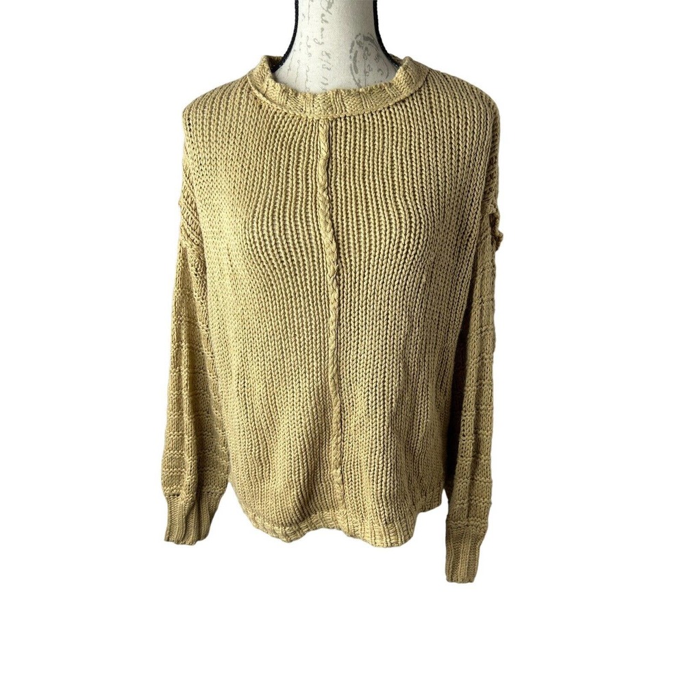 The Native one, acrylic sweater, oversized, size Small/Medium Tan/Brown‎